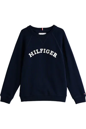 Tommy Hilfiger Sweatshirt - Dark Night Navy m. Hvid