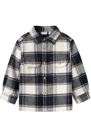 NAME IT Skjorte - NmmTamol - Navy Blazer/Check