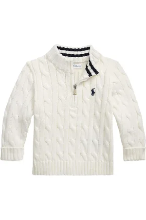 Ralph Lauren Bluse m. LynlÃ¥s - Strik - Hvid