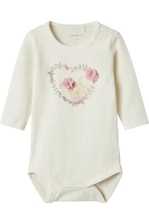 NAME IT Body l/Ã¦ - NbfTulina - Cloud Dancer m. Print