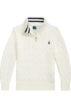 Ralph Lauren Bluse m. LynlÃ¥s - Strik - Hvid