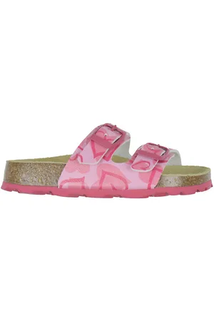 Superfit Sandaler - Fussbettpantoffel - Pink m. Hjerter
