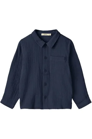 Fliink Skjorte - Musselin - Elmo - Insinia Blue