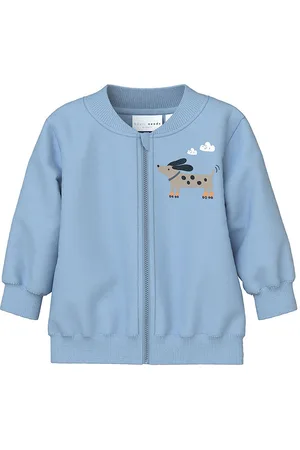 NAME IT Cardigan - NbmVonne - Cerulean/Dog On Wheels