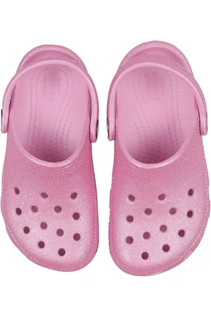 Crocs Sandaler - Classic Glitter Clog K - Pink Tweed Glitter