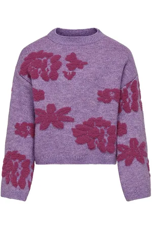 ONLY Bluse - Strik - KogRenee - Cattleya Orchid/Beaujolais