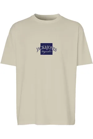 JACK & JONES T-shirt - JorBoston - Antique White m. Print