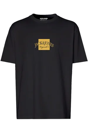 JACK & JONES T-shirt - JorBoston - Sort m. Print