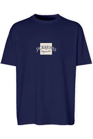 JACK & JONES T-shirt - JorBoston - Ocean Cavern m. Print