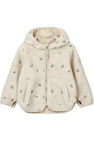 Liewood Fleecejakke - Mara - Peach/Sandy Embroidery