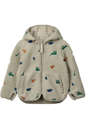 Liewood Fleecejakke - Mara - Dinosaur/Mist Embroidery