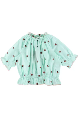 Stella McCartney Bluse - MintgrÃ¸n m. MariehÃ¸ns