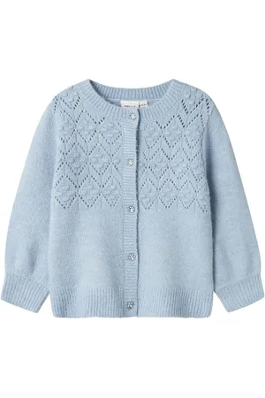 NAME IT Cardigan - Strik - NmfBatrille - Subdued Blue