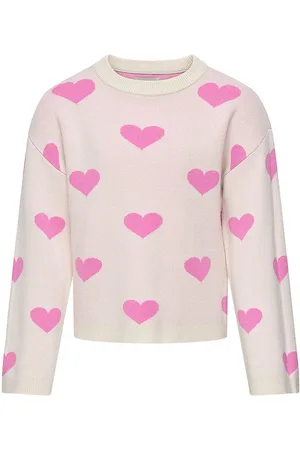 ONLY Bluse - Strik - KogMontana - Birch/Heart Fuchsia Pink