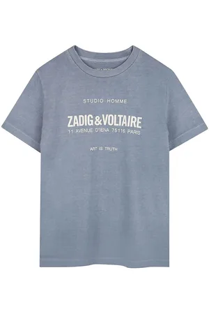 Zadig & Voltaire T-shirt - Lavender Blue m. Print