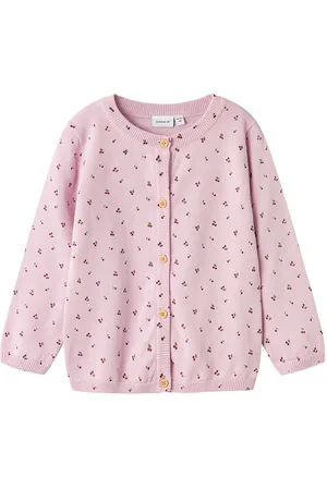 NAME IT Cardigan - Strik - NmfBasine - Winsome Orchid