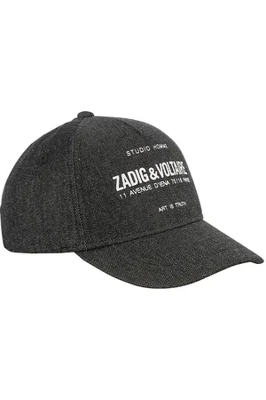 Zadig & Voltaire Kasket - Denim - Sort m. Hvid
