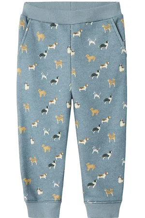 NAME IT Sweatpants - NmmBarking - Spring Lake/Melange
