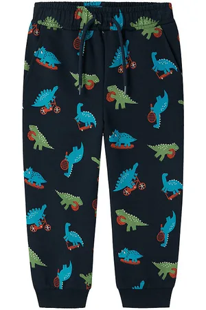 NAME IT Sweatpants - NmmBertillo - Dark Sapphire m. Dinoer