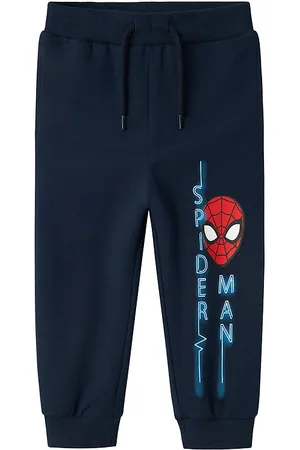 NAME IT Sweatpants - NmmJaan Spiderman - Navy Blazer m. Print