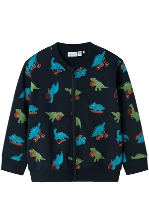 NAME IT Cardigan - NmmBertillo - Dark Sapphire m. Dinoer