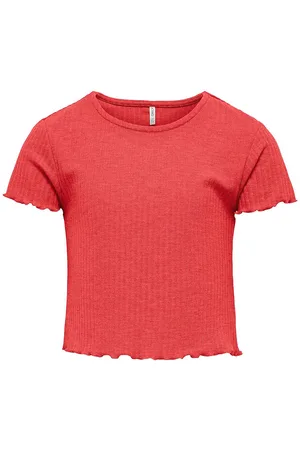 ONLY T-shirt - Noos - Rib - KogNella - Raspberry
