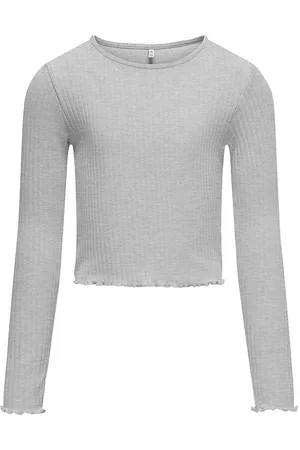 ONLY Bluse - Noos - Rib - KogNella - Light Grey Melange