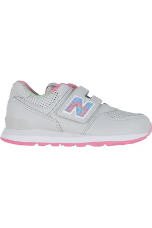 New Balance Sko - 574 - Grey Matter/Signal Pink