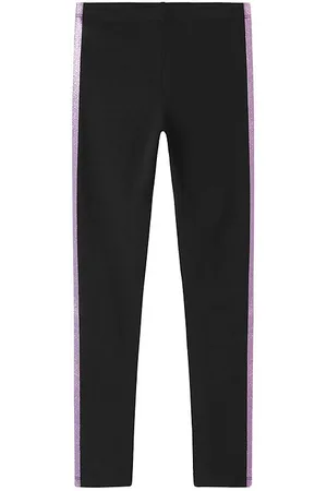 NAME IT Leggings - NkfVivian - Sort/Corsage