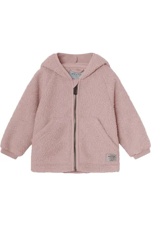 Mini A Ture Fleecejakke - Teddy - MatLiff - Cloudy Rose