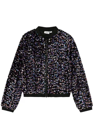 NAME IT Bomberjakke - NkfRunica - Purple Corallites m. Paillette