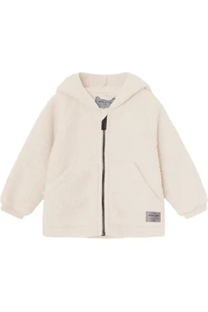 Mini A Ture Fleecejakke - Teddy - MatLiff - Angora Cream
