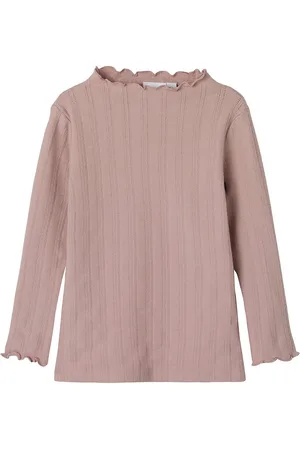 NAME IT Bluse - NmfRaria - Pale Mauve m. HulmÃ¸nster
