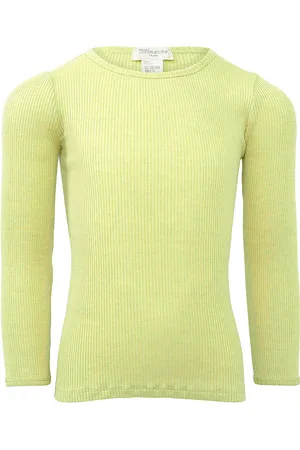 Minimalisma Bluse - Rib - Silke/Bomuld - Bergen - Lime