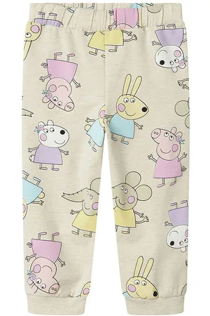 NAME IT Sweatpants - NmfFira - Peppa Pig - Peyote Melange