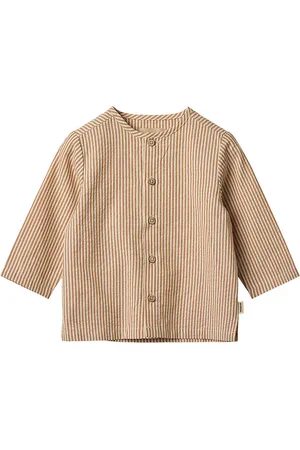 WHEAT Skjorte - Shelby - Caramel Stripe