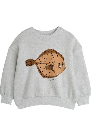 Mini Rodini Sweatshirt - Flundra - GrÃ¥meleret