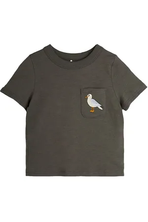 Mini Rodini T-shirt - Seagull - MÃ¸rkegrÃ¸n