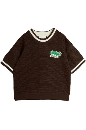 Mini Rodini T-shirt - Strik - Lizard - Brun