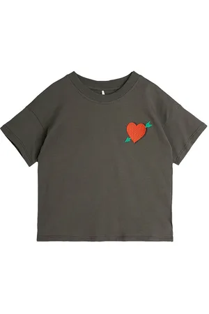Mini Rodini T-shirt - Arrowed Heart - MÃ¸rkegrÃ¸n