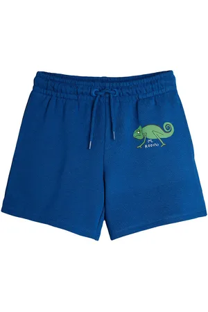 Mini Rodini Sweatshorts - Lizard - BlÃ¥