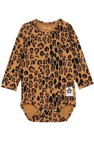 Mini Rodini Body l/Ã¦ - Basic - Leopard