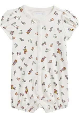 Ralph Lauren Sommerdragt - Hvid m. Sommerprint