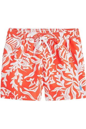 Ralph Lauren Badeshorts - Travler - Orange/Hvid