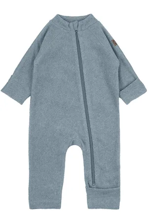 Mikk-Line Fleecedragt - Faded Denim Melange