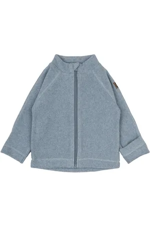 Mikk-Line Fleecejakke - Faded Denim Melange