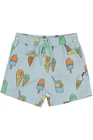 Stella McCartney Badeshorts - LyseblÃ¥ m. Is