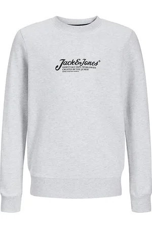 JACK & JONES Sweatshirt - JjBeau - White Melange