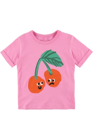 Stella McCartney T-shirt - Pink m. KirsebÃ¦r