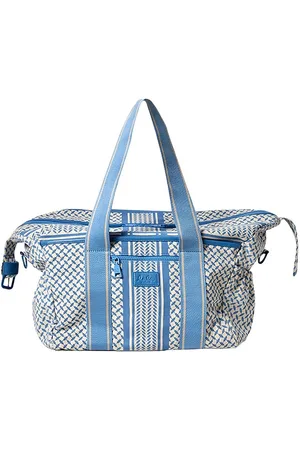 LALA BERLIN Taske - Big Bag Muriel 2.0 - Heritage Stripe Blue